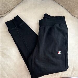 Champion Black Joggers with Tapered Leg Design